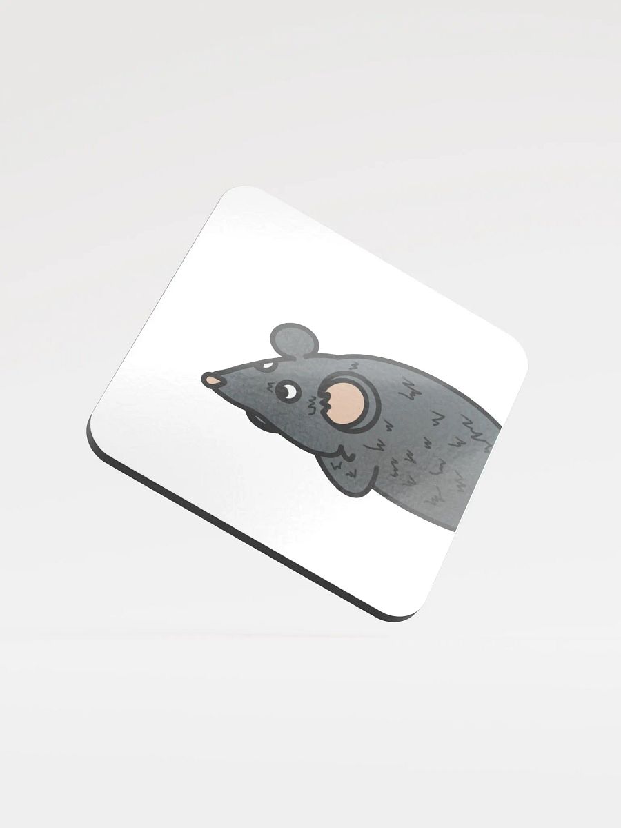 Hobo Rat Glossed Cork Coaster product image (1)