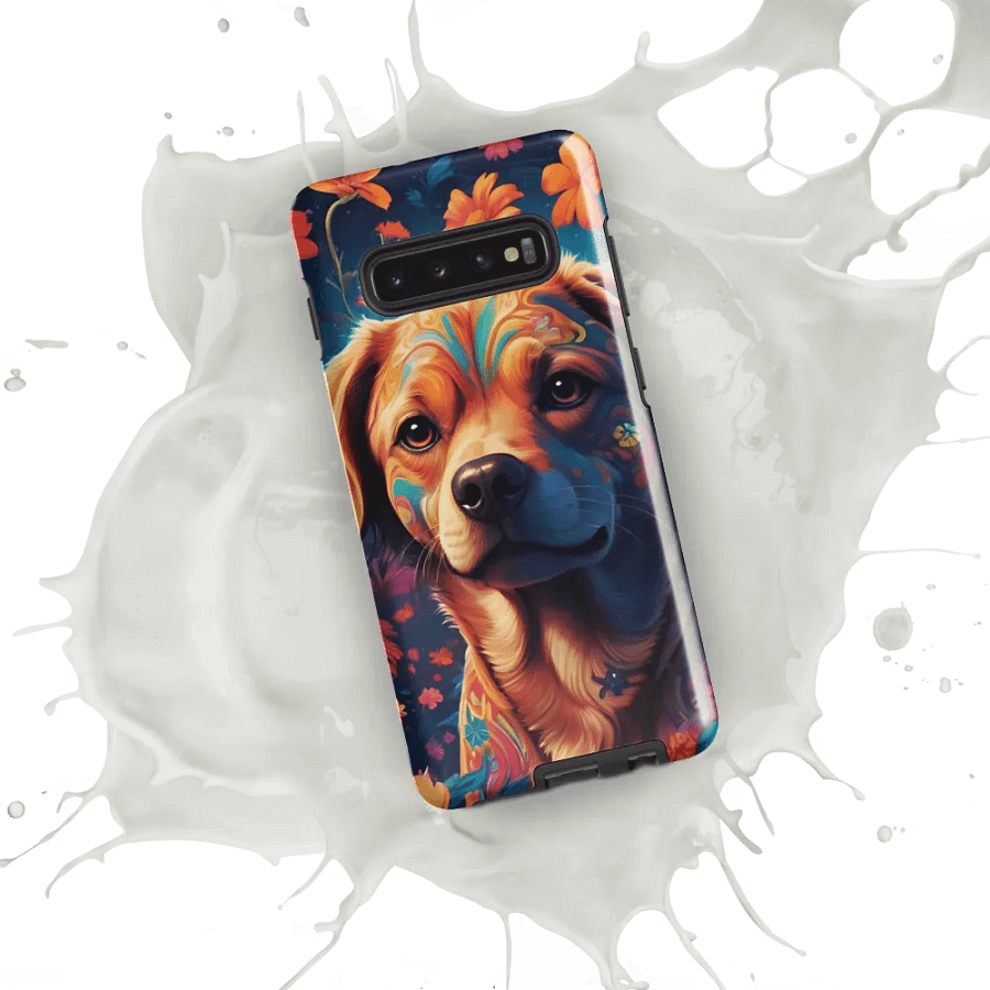Pawsitively Petal Power: Floral Doggy Delight Samsung Galaxy product image (54)