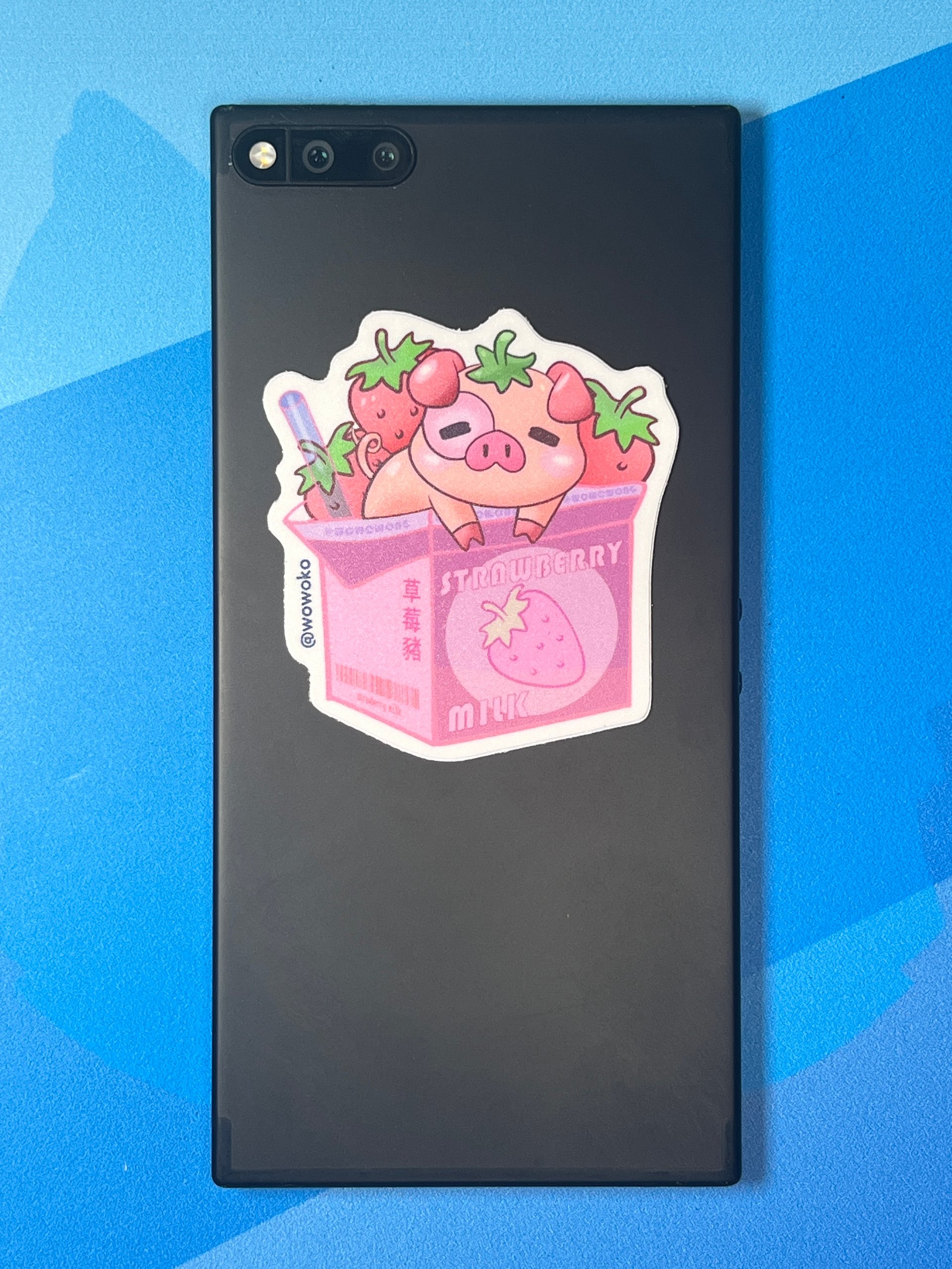 Zodiac Drink - Strawberry Milk Pig - Sticker product image (2)