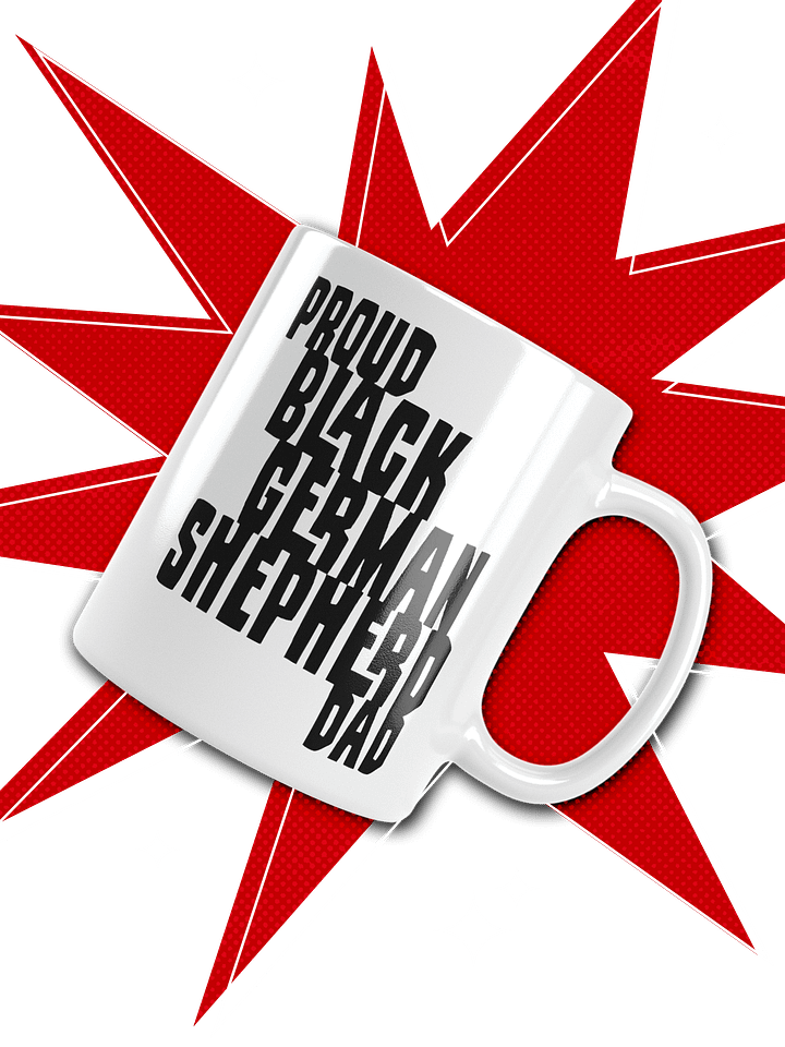 Proud Black German Shepherd Dad Small Mug For GSD Lovers product image (2)