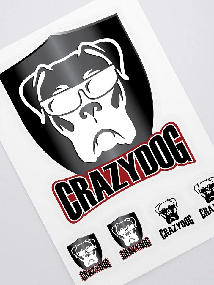 CrazyDog Shield and Logo stickers product image (2)