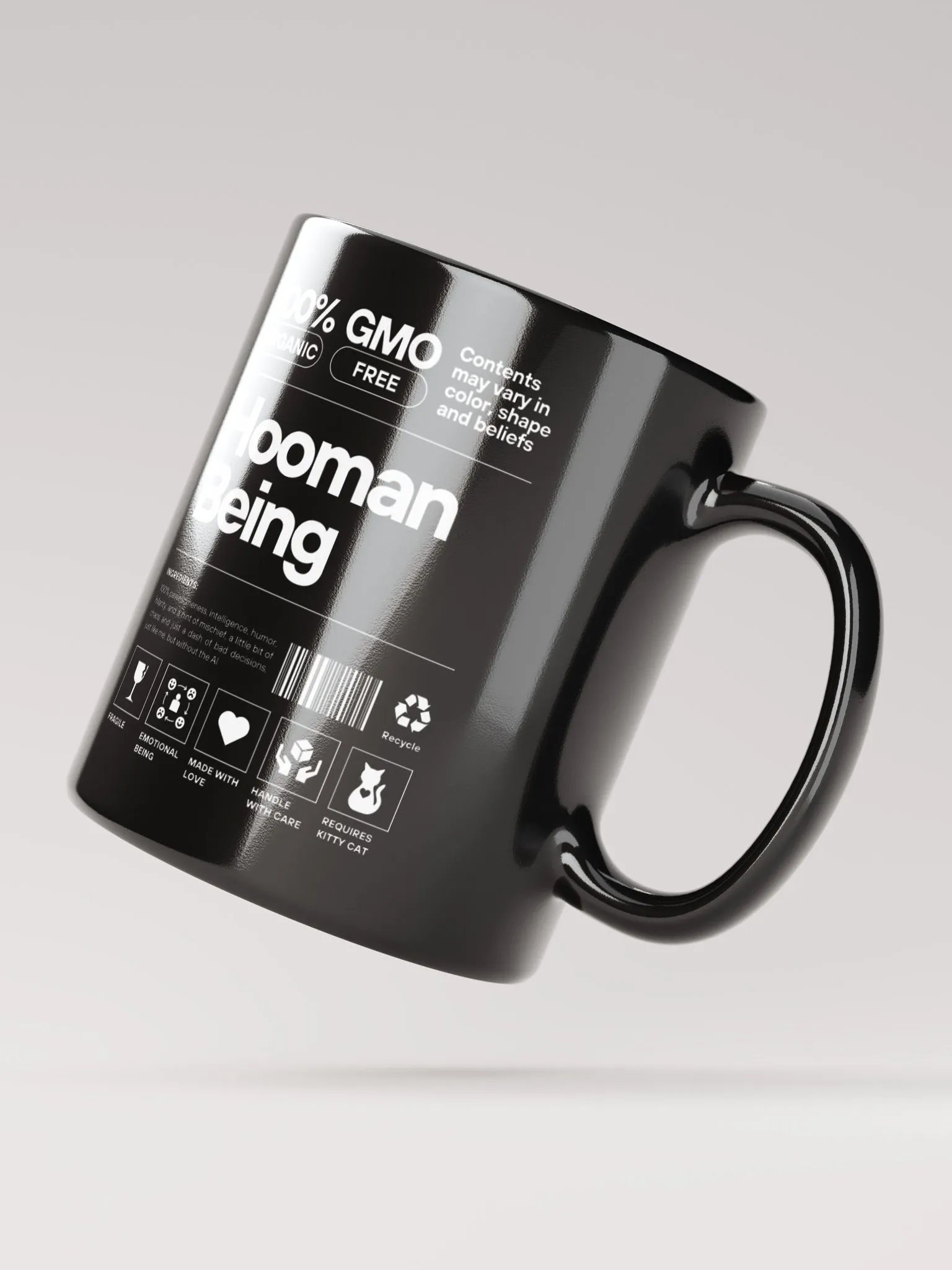 Hooman Being Black Mug product image (5)
