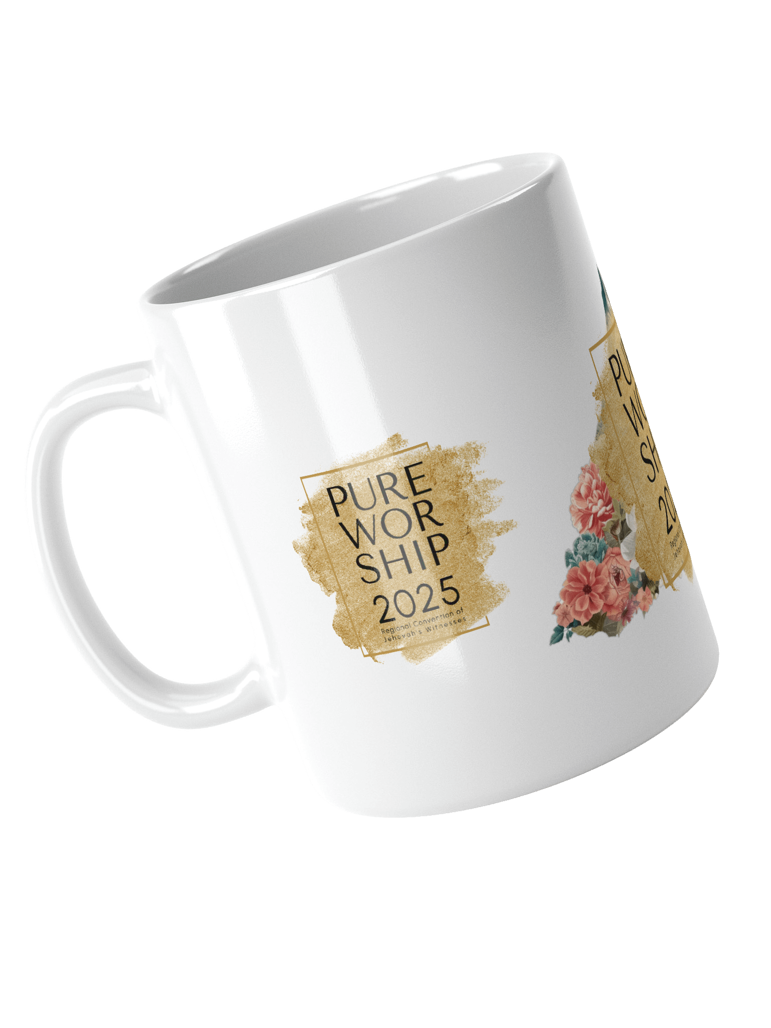 2025 "Pure Worship" Floral Mountain Glossy Mug product image (2)