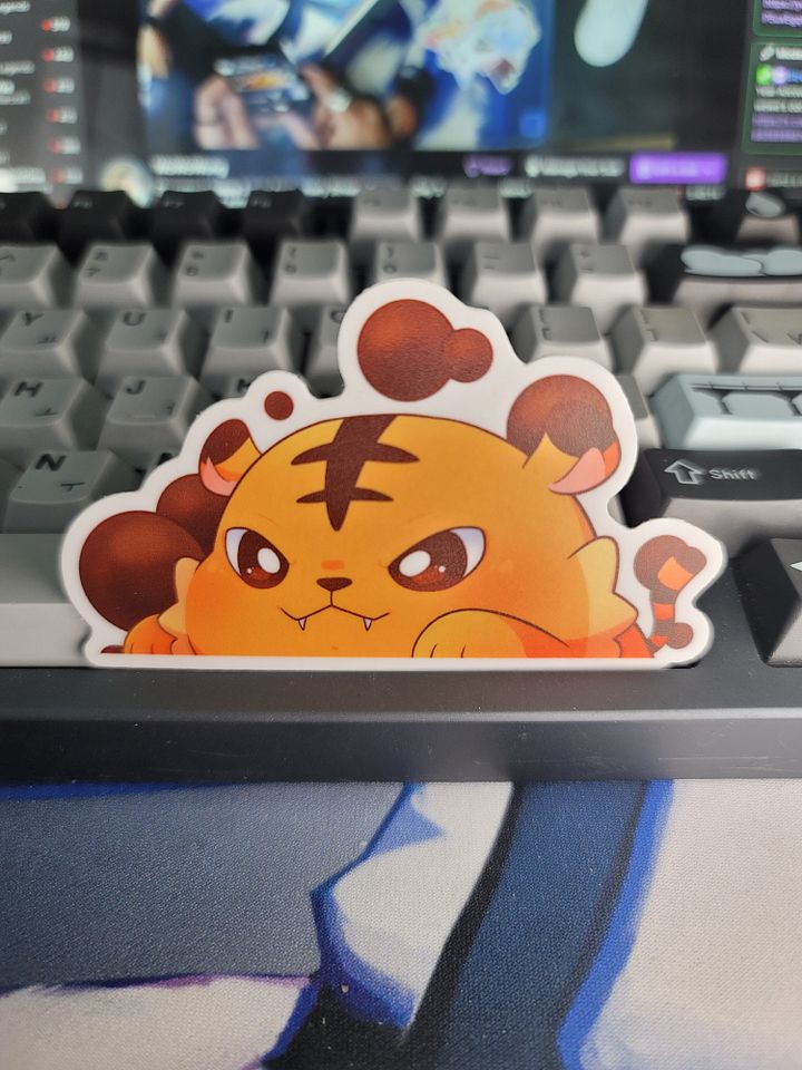 Zodiac Tiger - Baby Peeker Sticker product image (1)