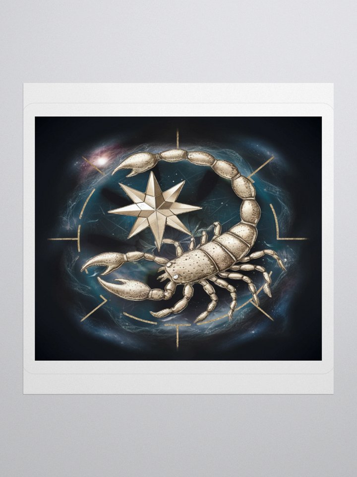 Scorpio Zodiac Sticker - Exclusive Celestial Design | TDS Music product image (2)