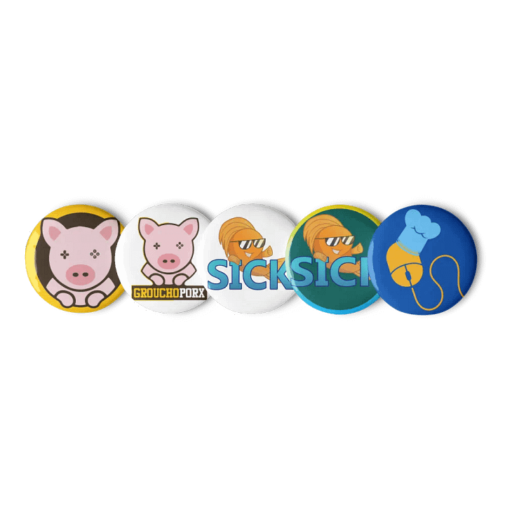 Grouchoporx Related Pin Badge Set product image (1)
