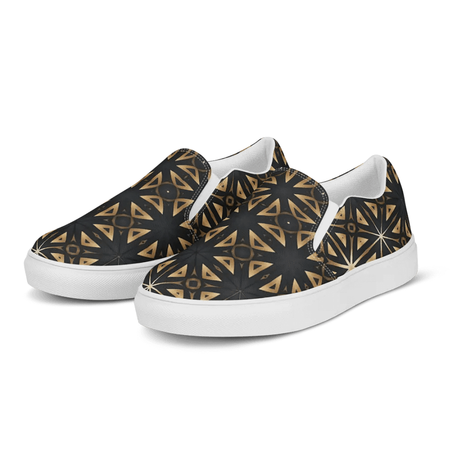 Symmetry in Gold Canvas Shoes product image (5)