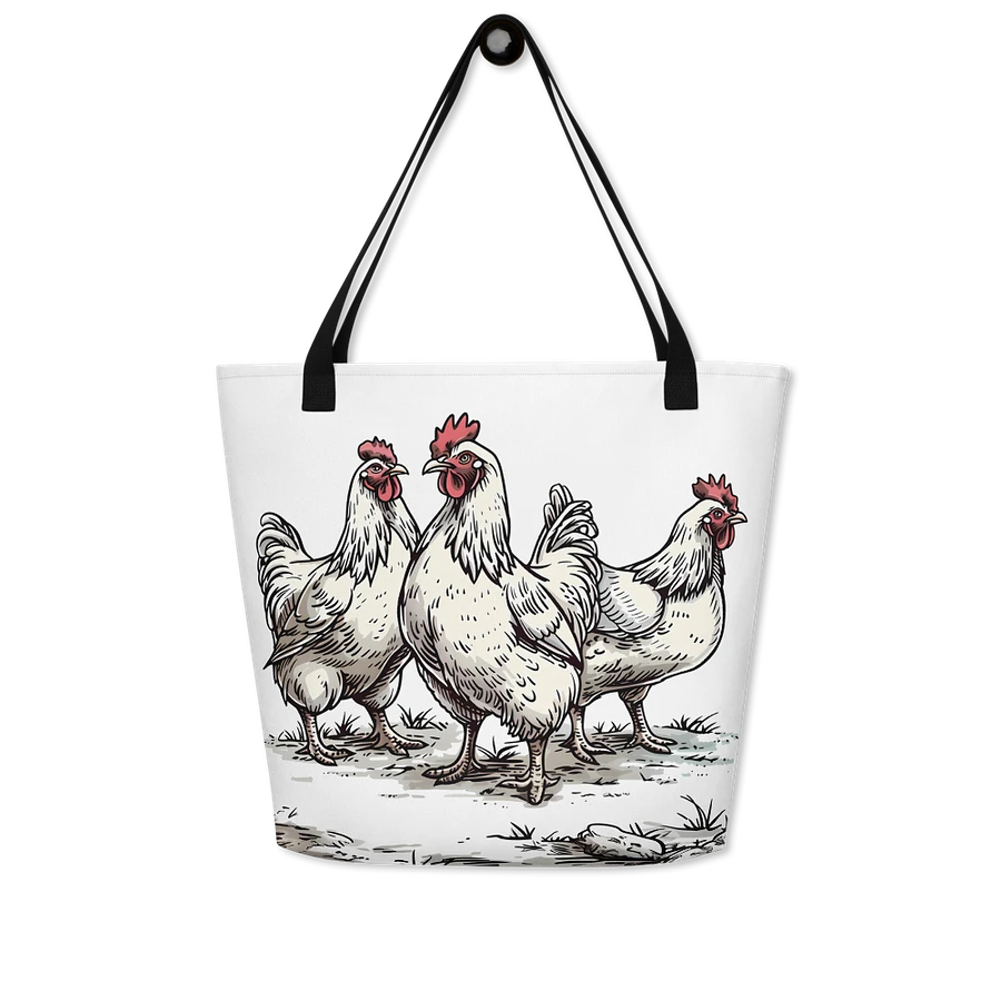 Tote Bag: Chicken Lover Farm Animals Themed Fashion Art Design product image (7)