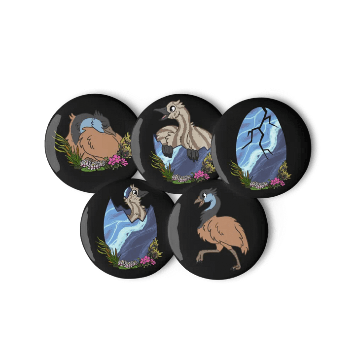 RAWR Tide Pins - Small Black product image (1)