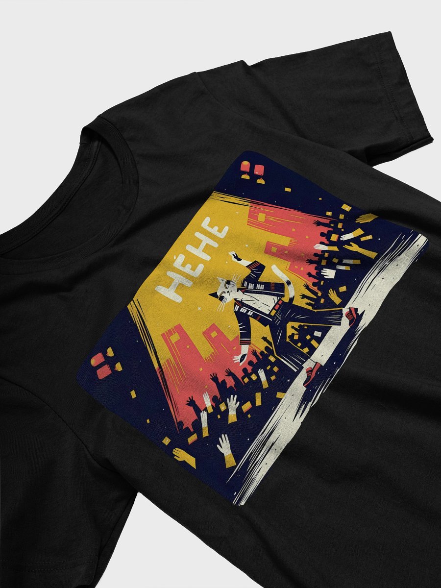 Urban Cat Concert Design | 'HEHE' Bella+Canvas Supersoft T-Shirt product image (31)