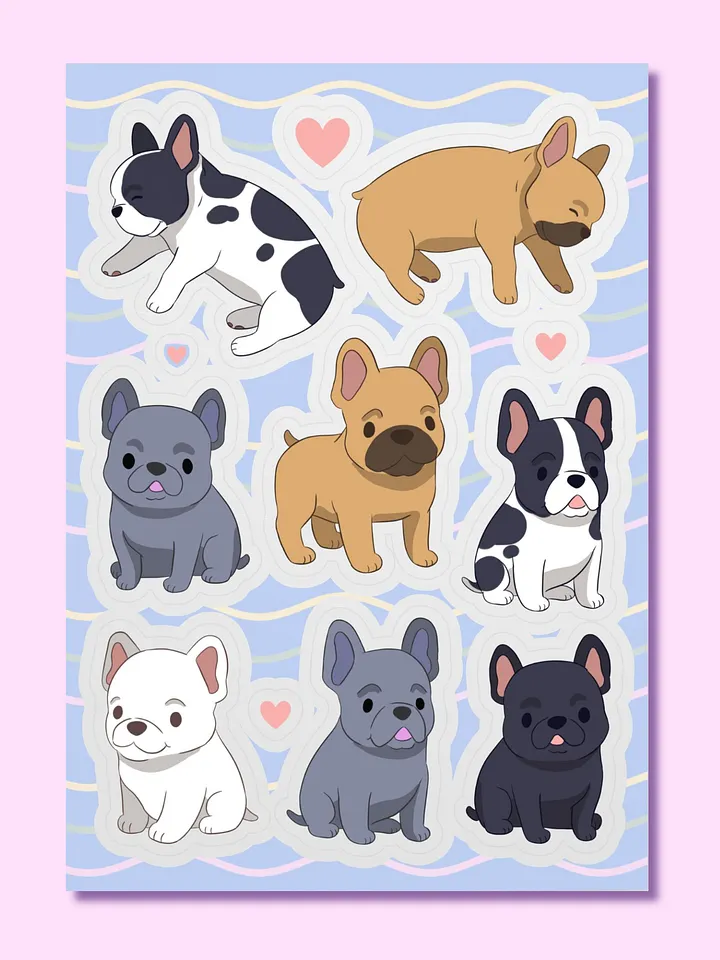 French Bulldog Fun Sticker Collection product image (1)