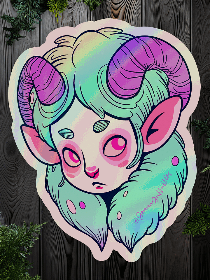 Dawn Faun | 3D Holographic Kiss-Cut Sticker product image (1)