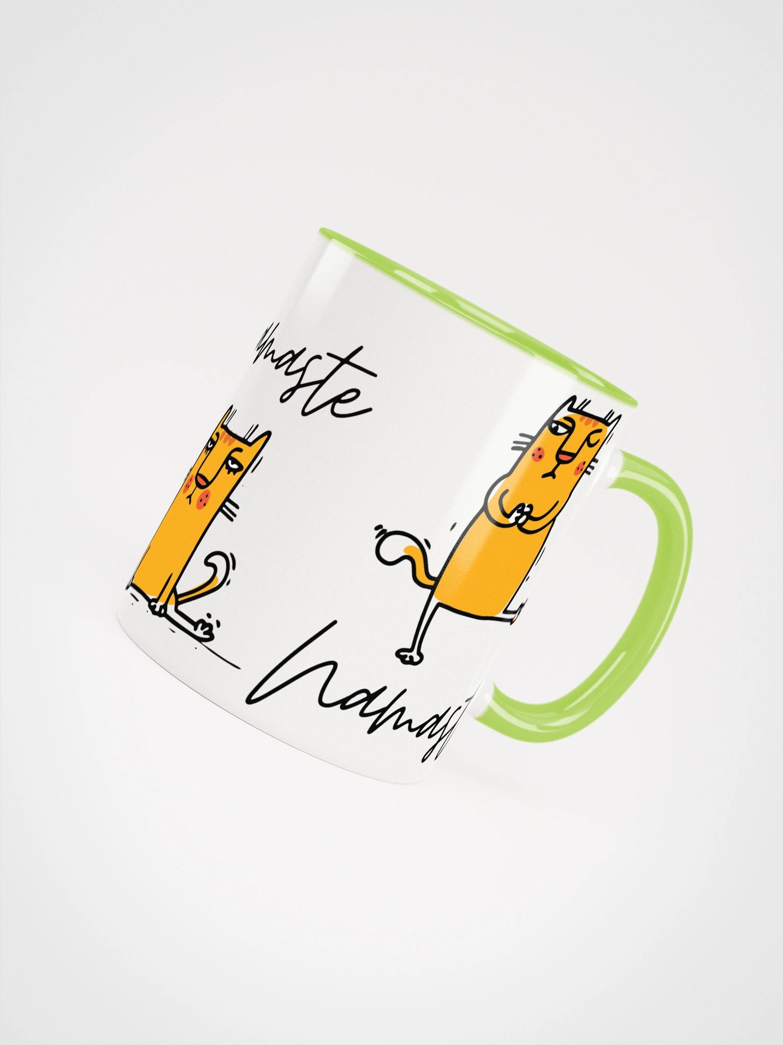Namaste Funny Yoga Cat Ceramic Mug product image (10)