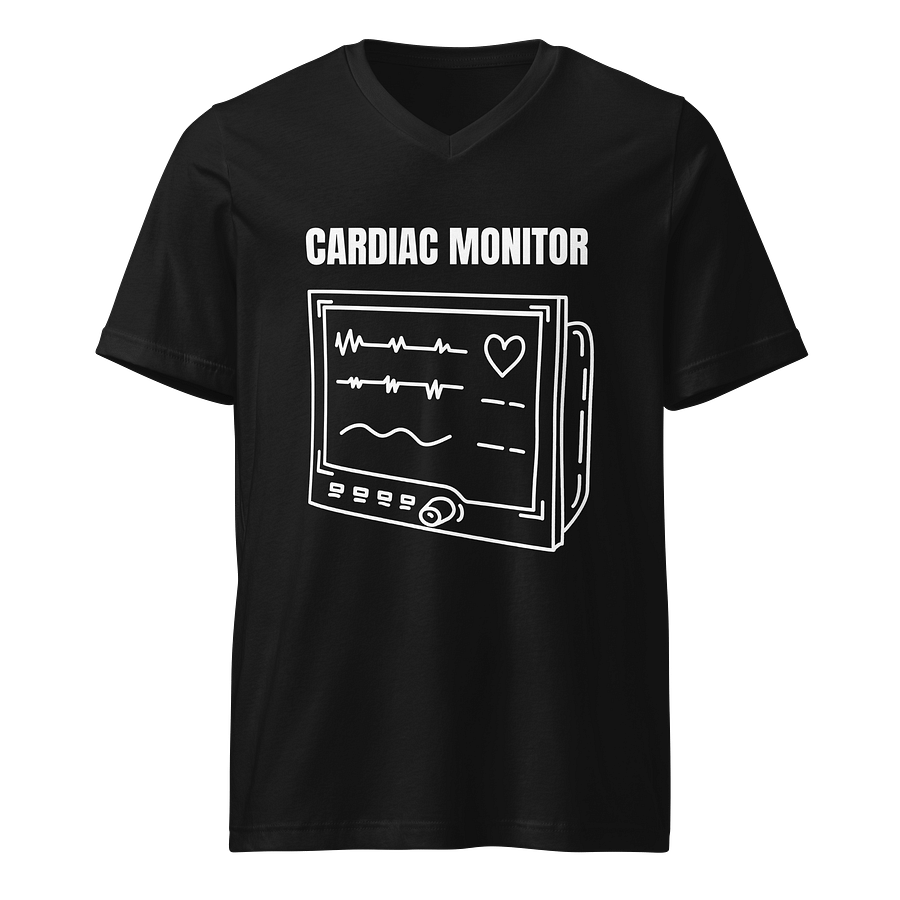 cardiac monitor design V-Neck Jersey Tee product image (1)