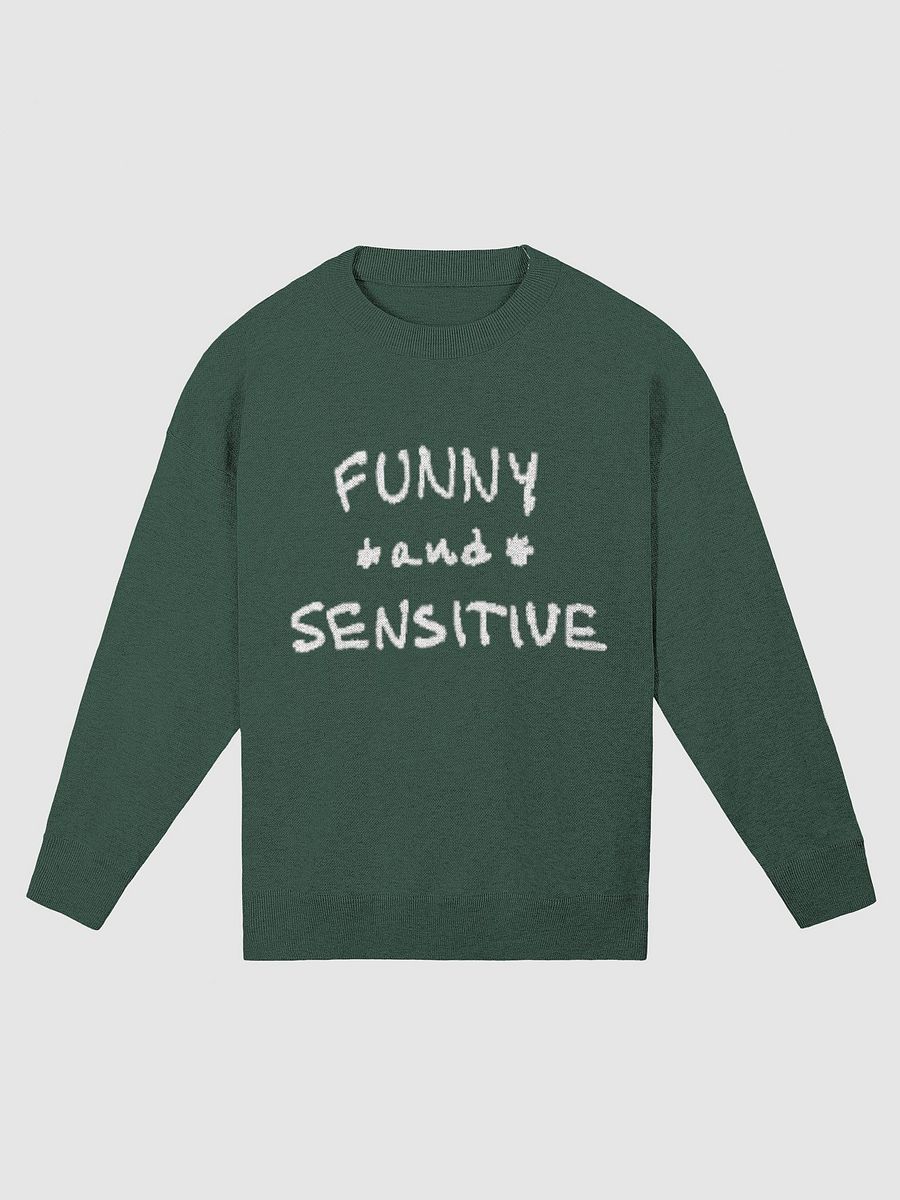 FUNNY *and* SENSITIVE (pine) knitwear crewneck product image (5)
