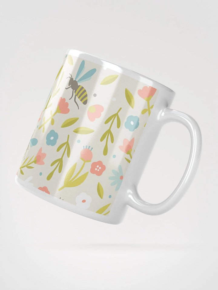 ZABRAN Coffee Mug, Mugs for Coffee, Black Friday Gift, Birthday Gift, Coffee Mug, Ceramic Coffee Mug, Honeybee Flower Coffee Mug product image (4)
