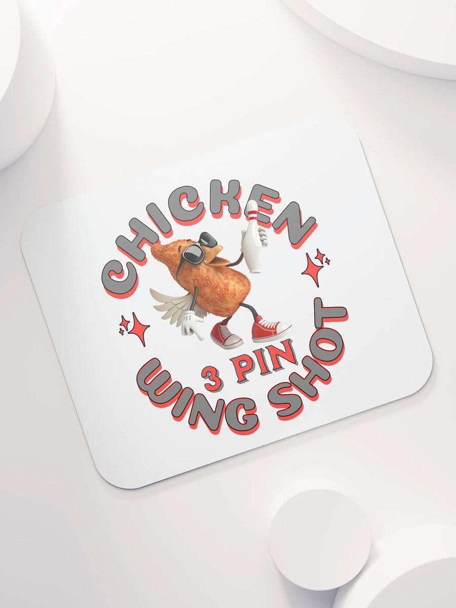 Chicken Wing Shot 3 Pin Bowling Mouse Pad product image (5)