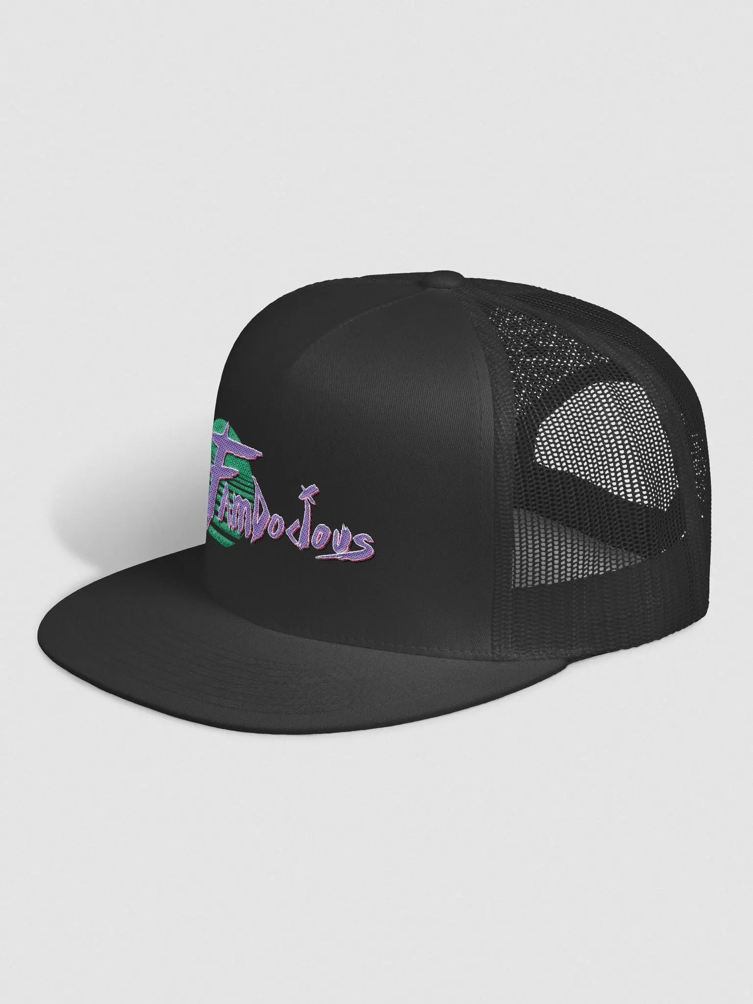 Famdocious - Green/Purple Logo - Trucker Hat. product image (38)