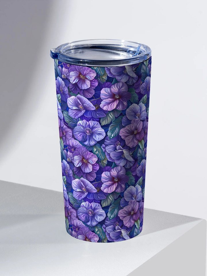 African Violets Stainless Steel Tumbler product image (2)