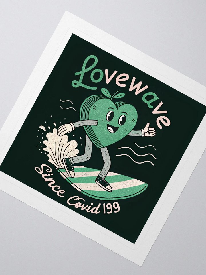 Lovewave Heart Surf Stickers product image (2)