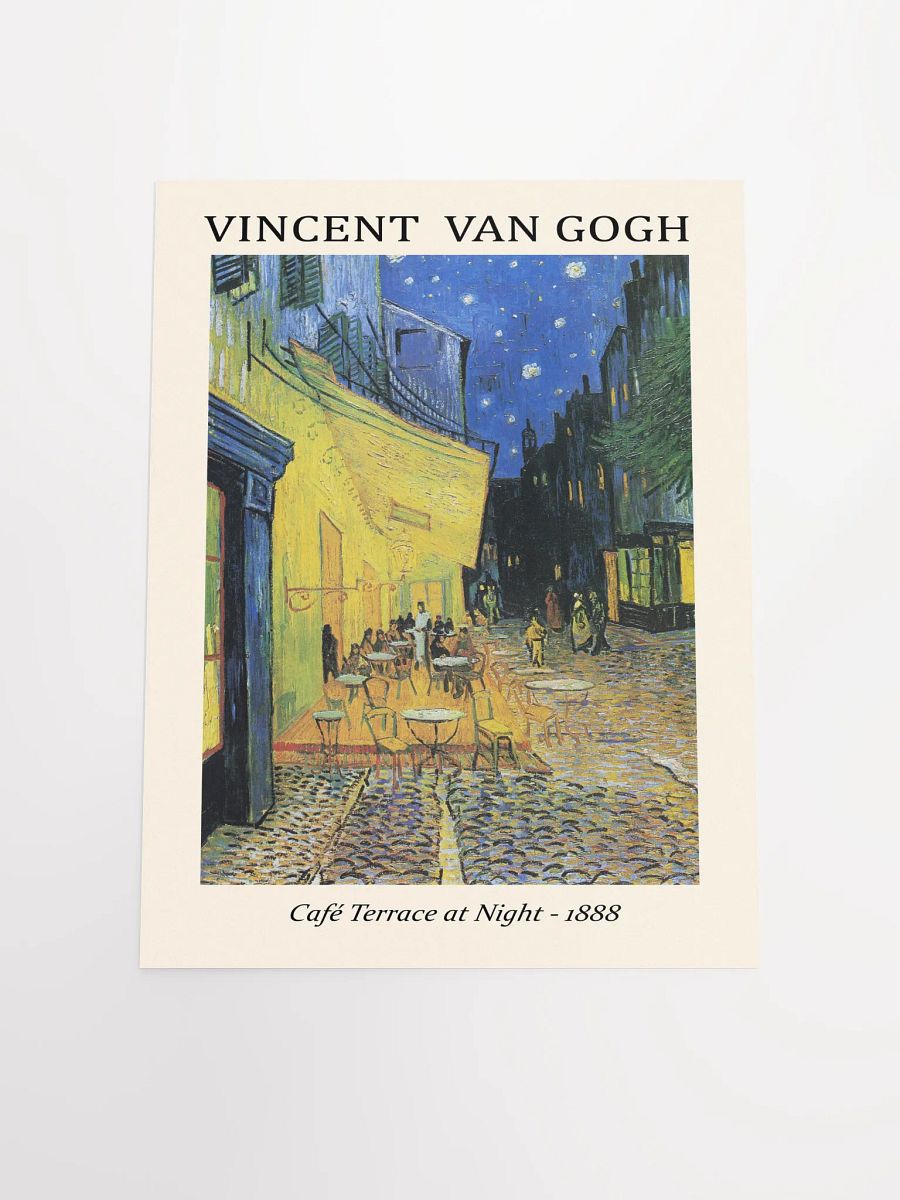 Classic art poster 'Café Terrace at Night' by Vincent van Gogh product image (13)