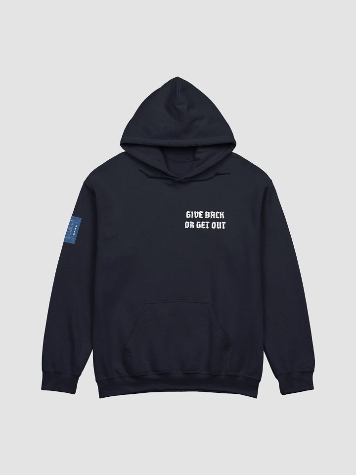 Bite Back blue card hoodie product image (1)