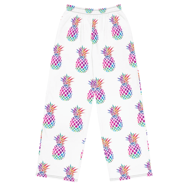 Chromatic Chaotic Pineapple Unisex Wide-Leg Pants product image (2)