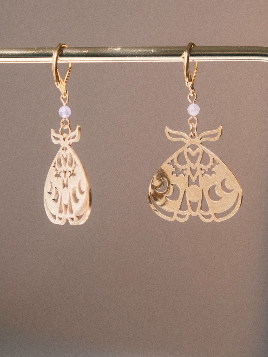 Moth phases - Tanzanite earrings product image (3)