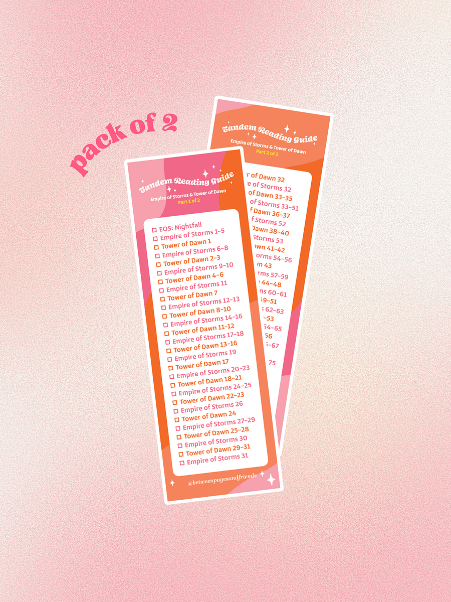 Tandem Read Bookmark Set (con + lauren's version) product image (1)