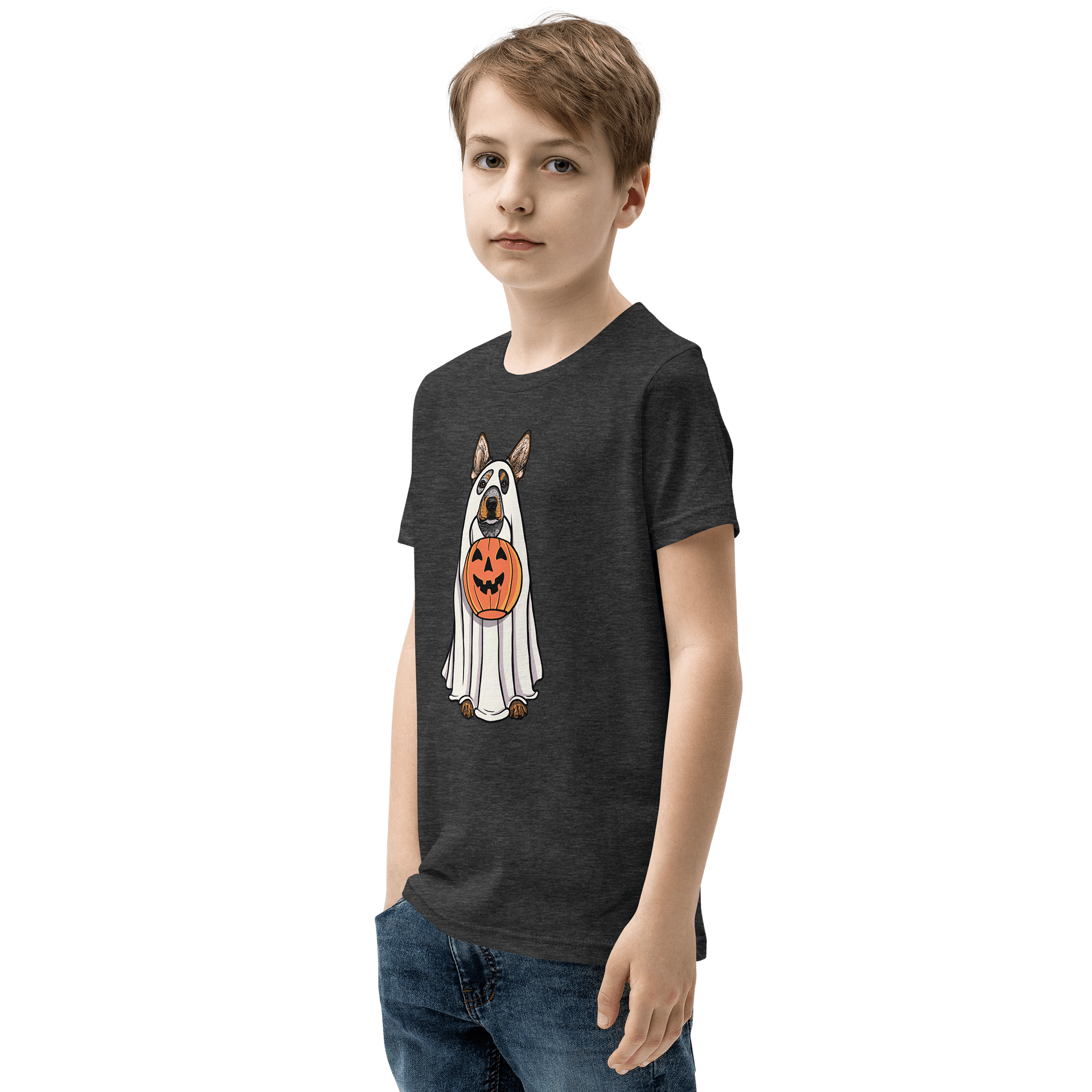 Halloween Australian Cattle Dog(Blue Heeler 3) Youth T-Shirt product image (4)