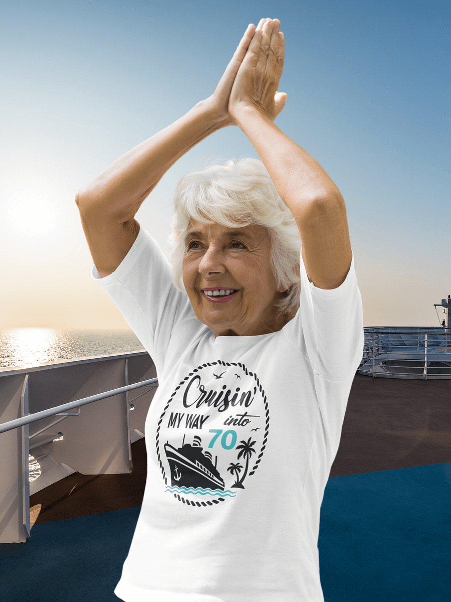 Cruisin' My Way Into 70 Unisex Softstyle T-Shirt Light Colours product image (1)