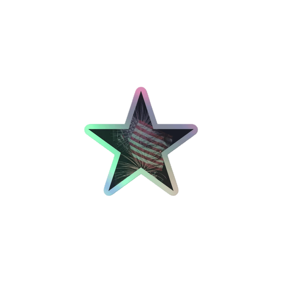 4th July – Star with Flag and Fireworks product image (1)
