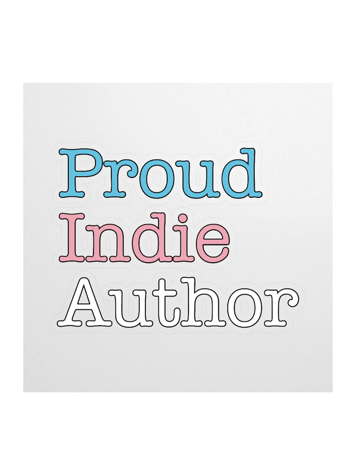 Trans Proud Indie Author Sticker product image (1)