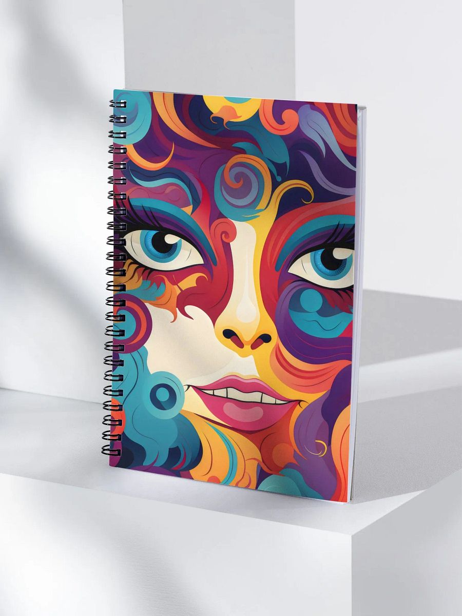 Psychedelic Portrait Spiral Notebook product image (4)
