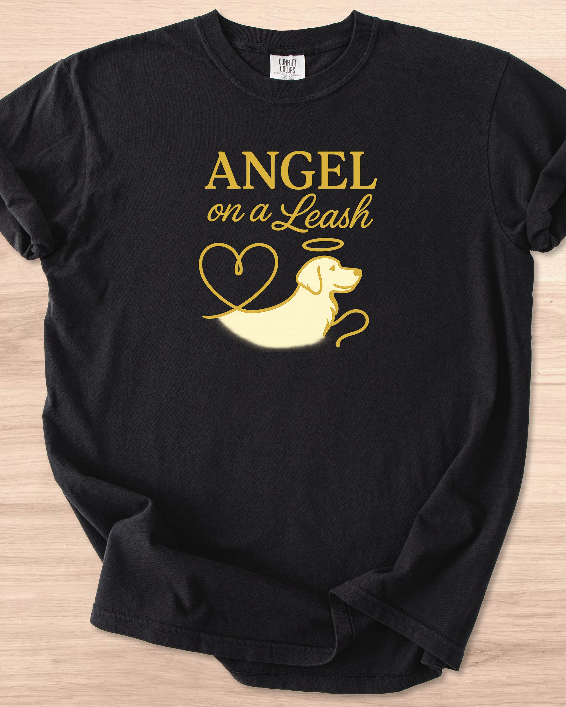Angel On A Leash (Golden Retriever) Tee product image (9)