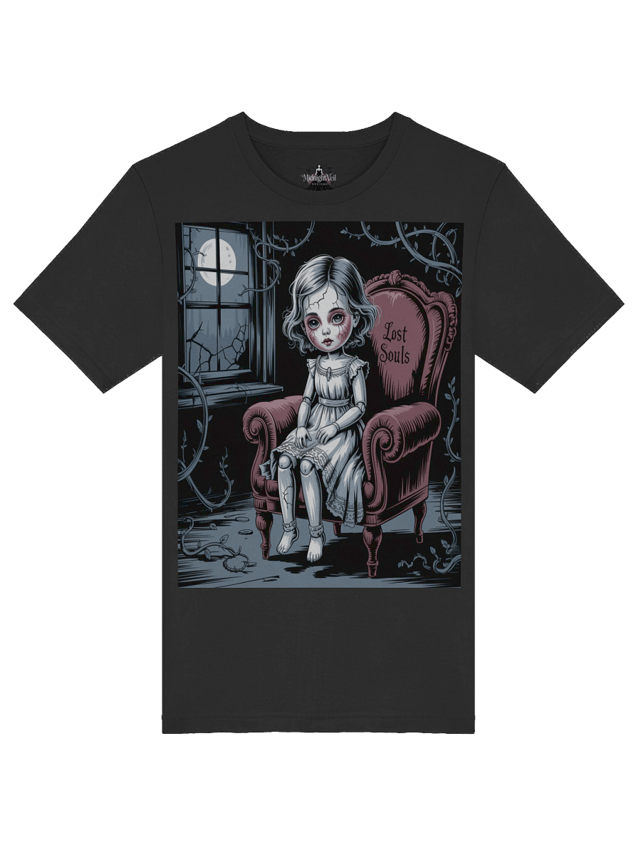 Lost Souls Unisex Supersoft T-Shirt by Midnight Veil Designs - Gothic Black, Red & More product image (5)