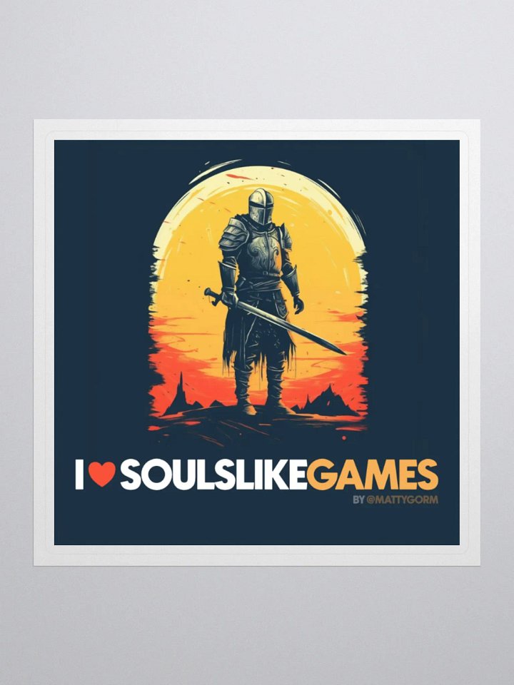 I Love Soulslike Games (sticker) product image (1)
