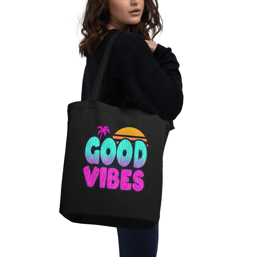 GOOD VIBES Eco-Friendly Tote Bag product image (9)