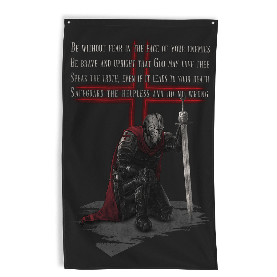 Templar Code Wall Flag product image (1)