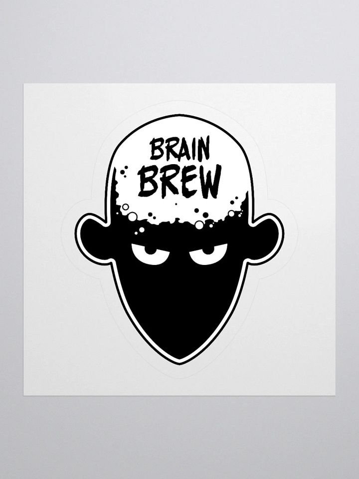 Brain Brew Student Coffee Lover Sticker product image (1)