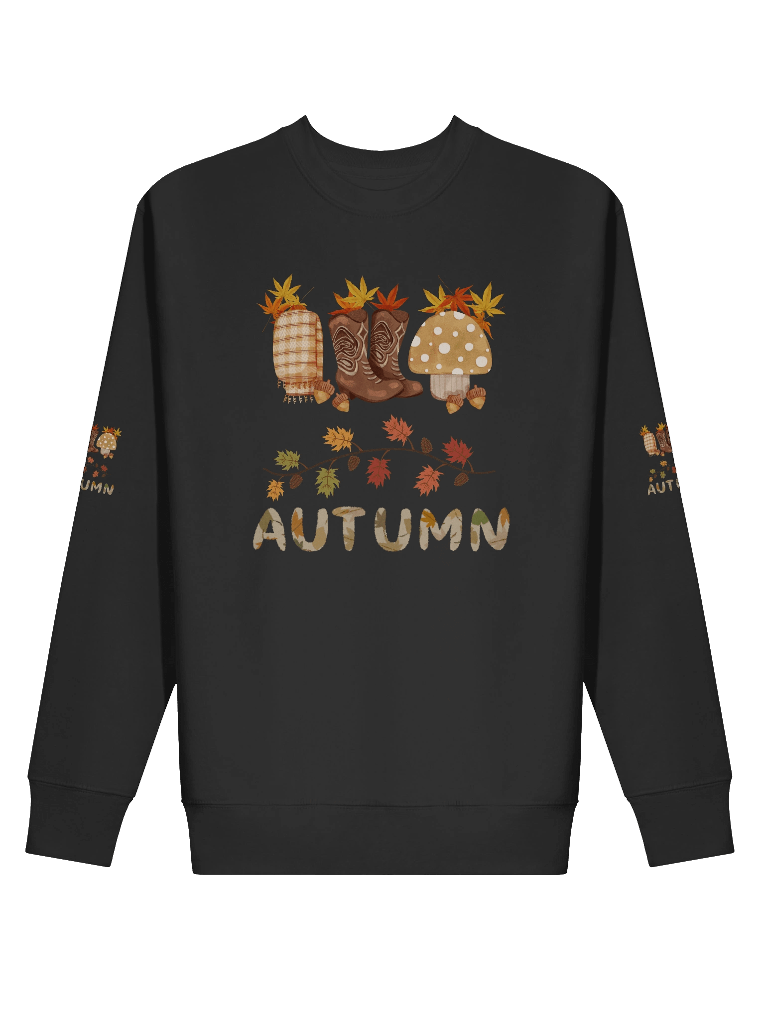 "Comfy Unisex Sweatshirt with Seasonal Autumn Design" product image (11)