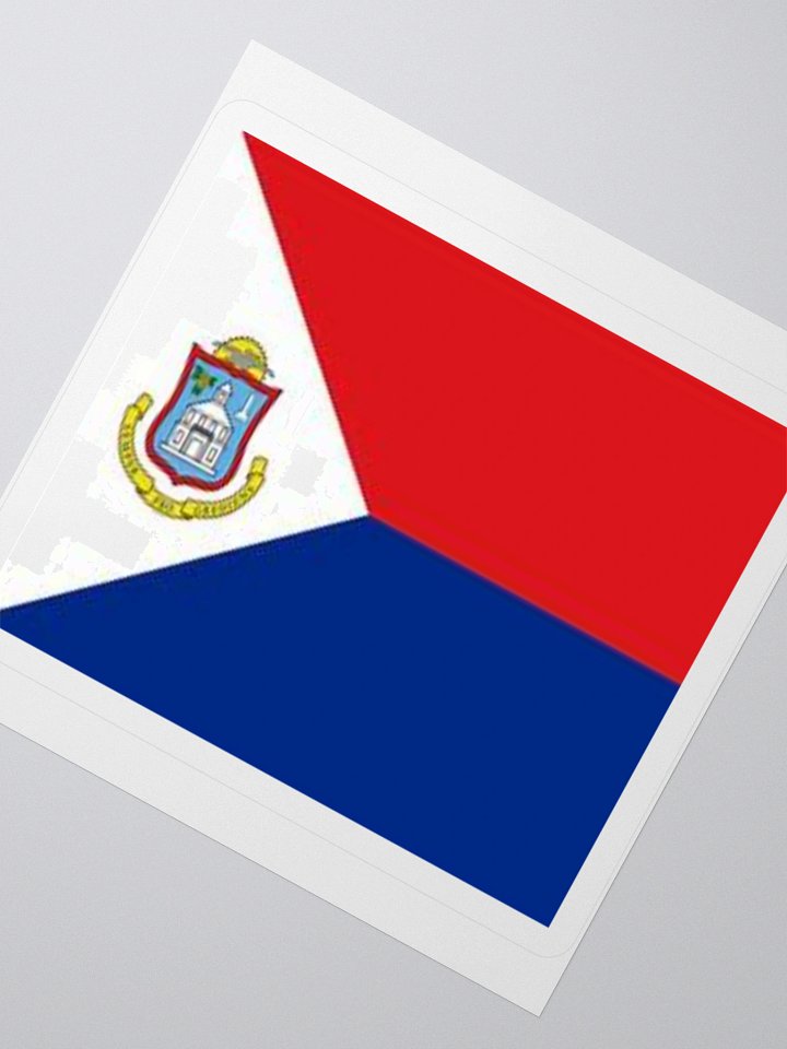 Sint Maarten Flag Sticker - Durable Vinyl for Indoor Use - Multiple Sizes Available product image (6)