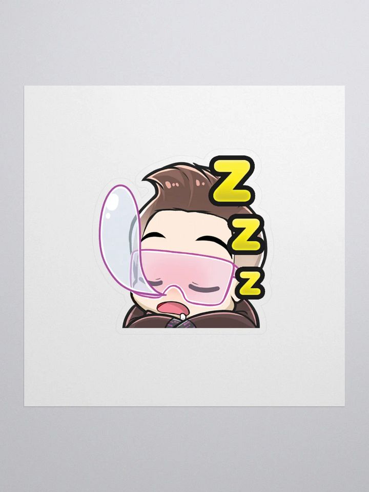 ASMR Destiny 'Sleepy' Kiss Cut Sticker product image (2)
