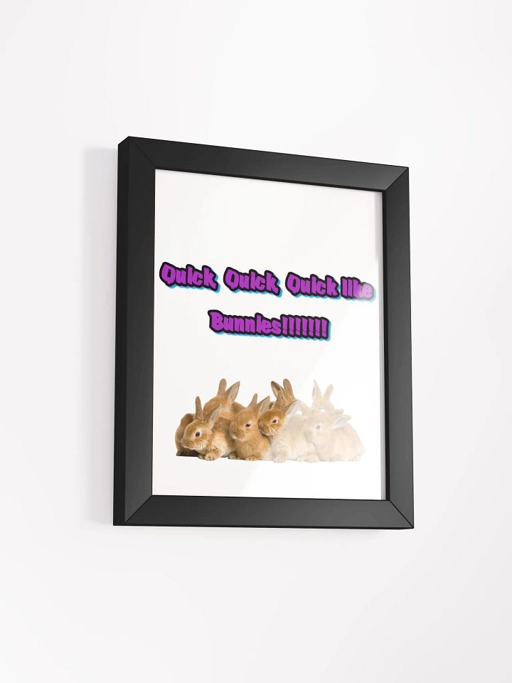 Quick Like Bunnies Framed Matte Poster product image (3)