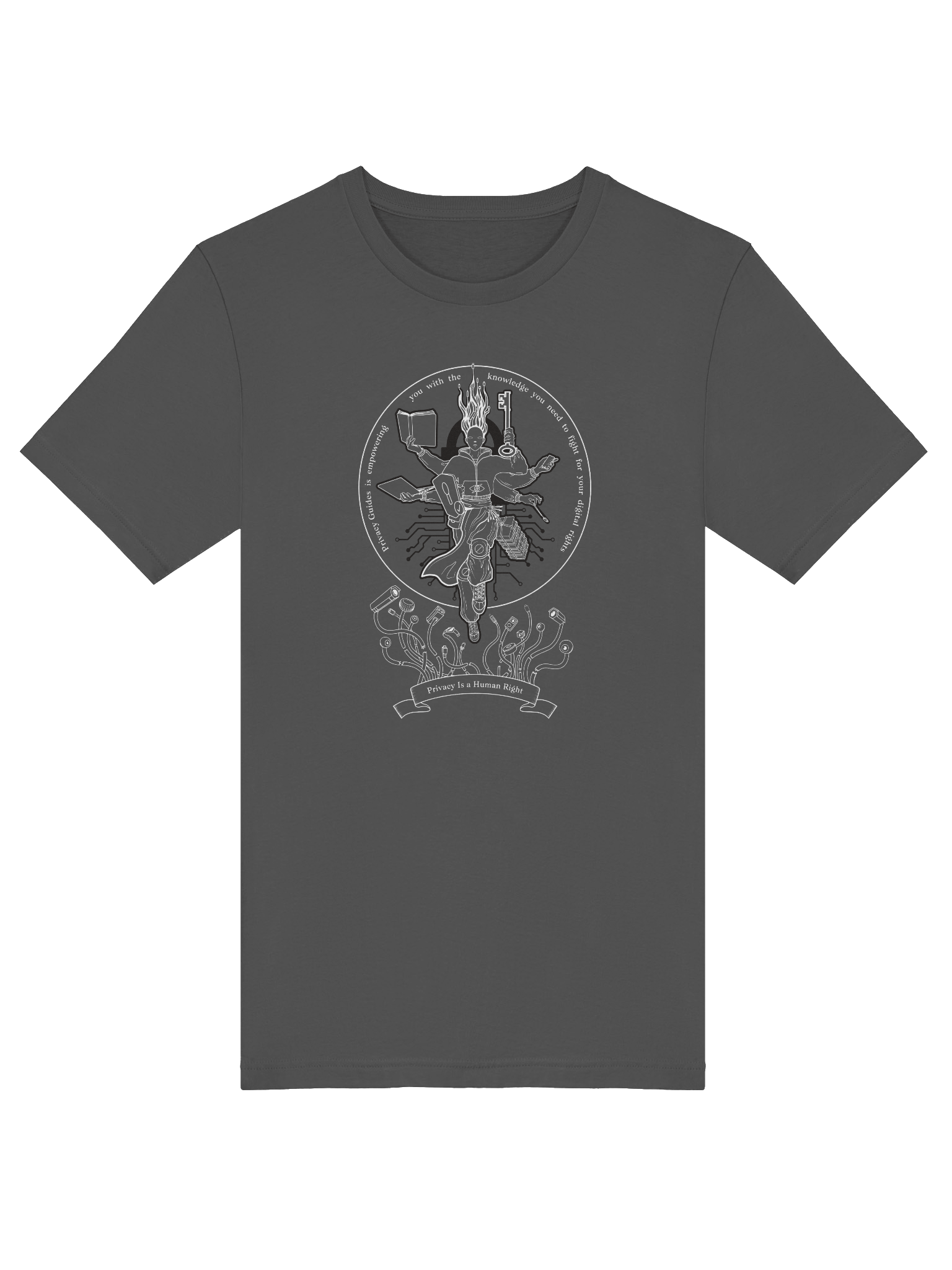 Defender of Privacy (in Dark Colors) - BellaCanvas Supersoft T-Shirt product image (3)