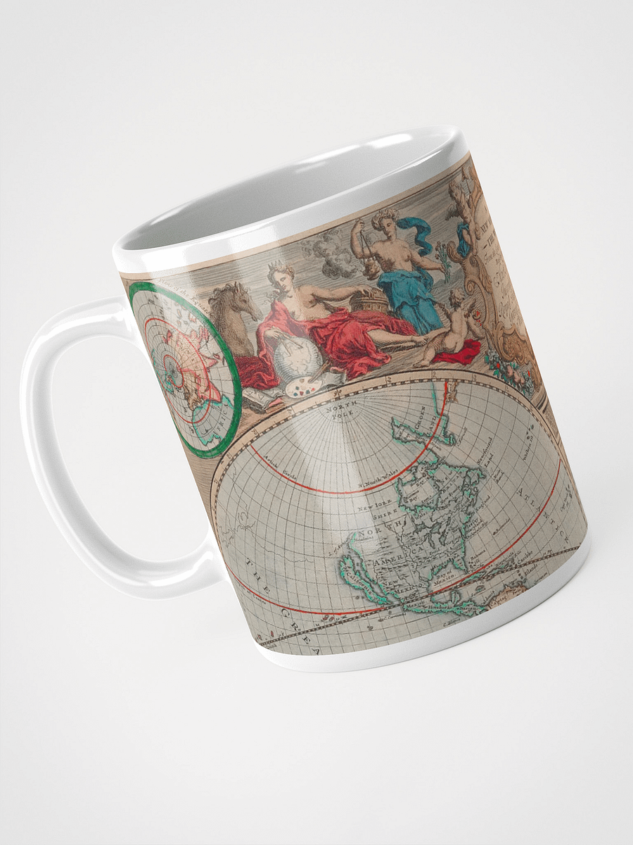 Antique World Map White Glossy Mug product image (3)