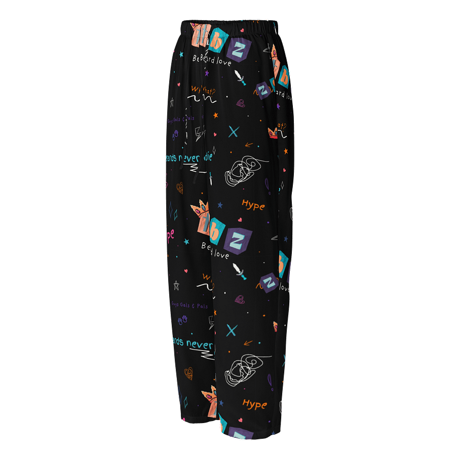 Doodle Pattern Silky Pajama Pants product image (1)