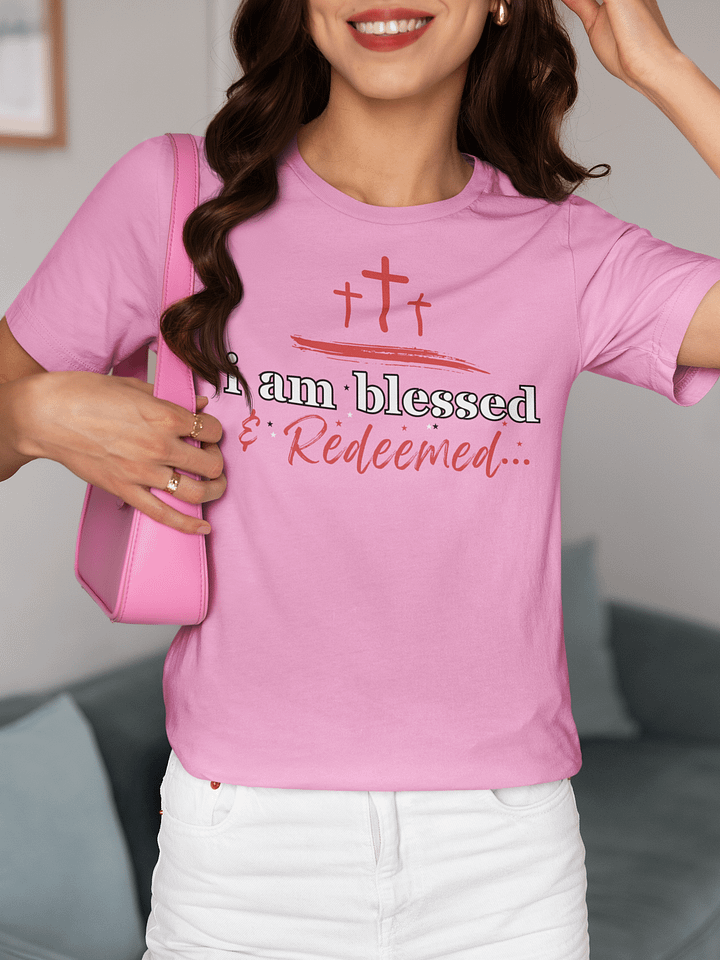 I am Blessed and Redeemed Christian Faith Bella Canvas T-shirt product image (1)