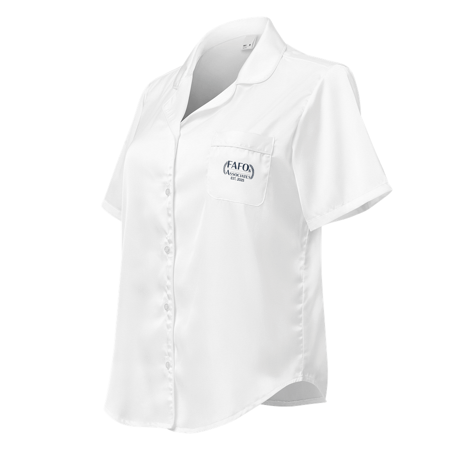 White Graceful Laurel Women's Pajama Top product image (1)