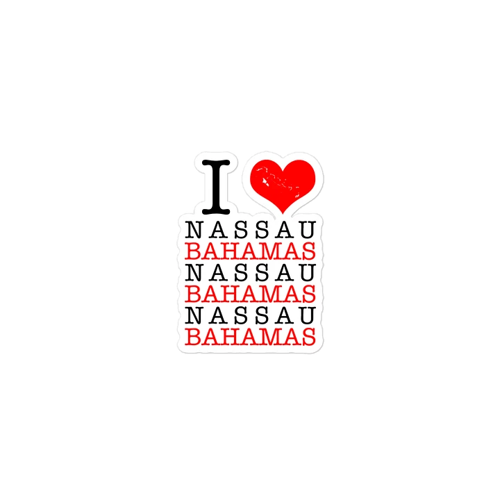Bahamas Magnet : I Love Nassau Bahamas : Heart Bahamas Map product image (2)